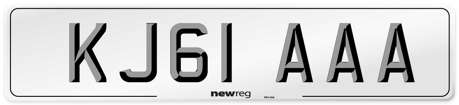 KJ61 AAA Number Plate from New Reg